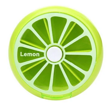 

Joylife Mini Fruit Rotating Weekly 7 Day Pill Box Case Splitter Organizer Medicine Container Cutter
