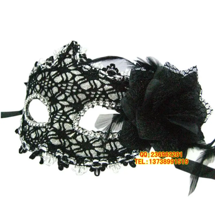 

Children's Day Mask Halloween Ball Party Accessories New Style Europe And America Mask Leather Mask Exquisite Flower Mask