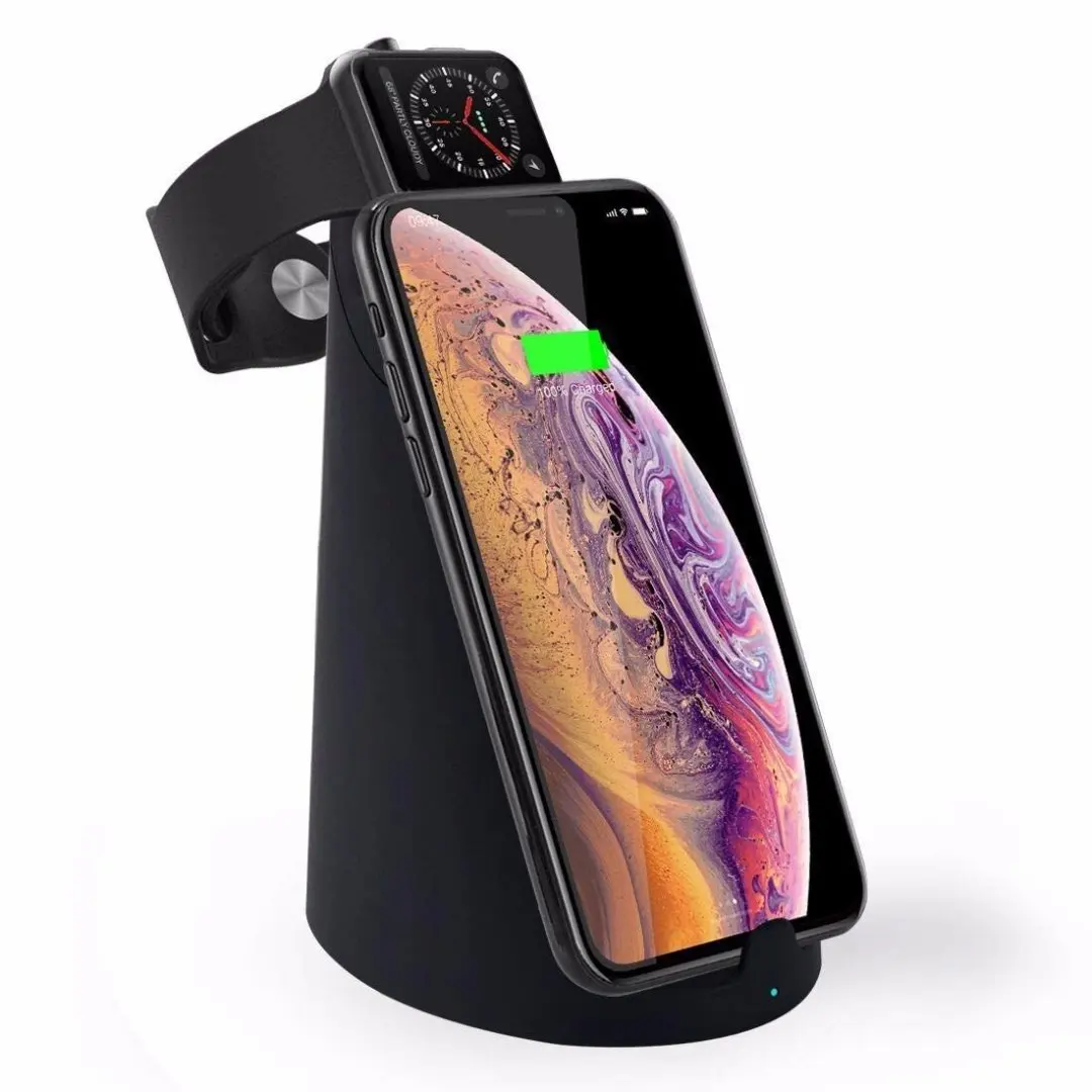 

Illicit Model Qi Vertical Type Mobile Watch Wireless Fast-Charging Applicable iPhone 8XS MAX Watch4S Watch Charging