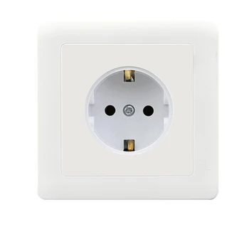 

EU Standard Electrical Wall Charger Adapter Charging Wall Germany Plug Socket Power Outlets,16A,Grounded,PC Panel