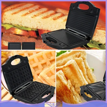 

Multi Functional Home 3-in-1 Baking Dish For Toaster/Baking Waffle Maker/Toasted Sandwich Machine Anti-stick Plates Muffin Pans