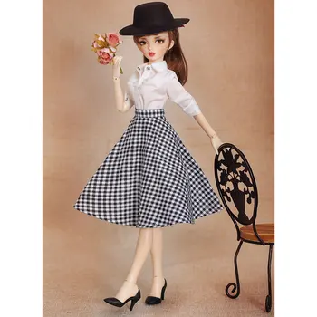 

1/4 BJD Dolls Fairyline Sia Female Makeup Doll with Brown Eyes and Full Clothing Best Gift For Girls - Pink Skin