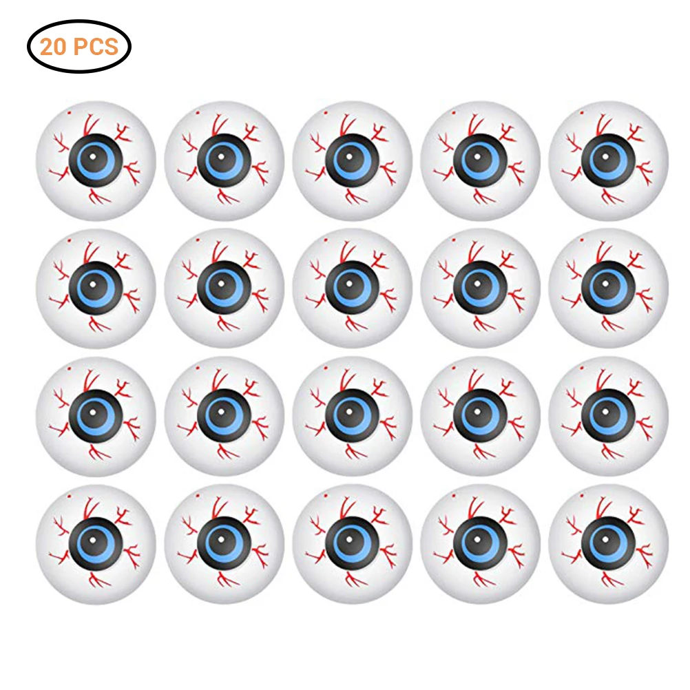

20pcs Horror Eye Balls MASK Skull Halloween Party Horror Bloody Fake Eyeballs Simulation Eyeballs Halloween Dancing Party Prop