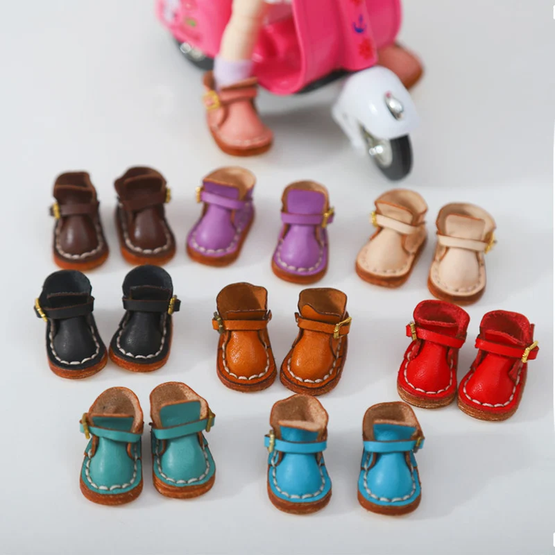 

HOUZIWA OB11 Shoes BJD Doll Accessories Doll Boots Leather Shoes For OB11 Doll