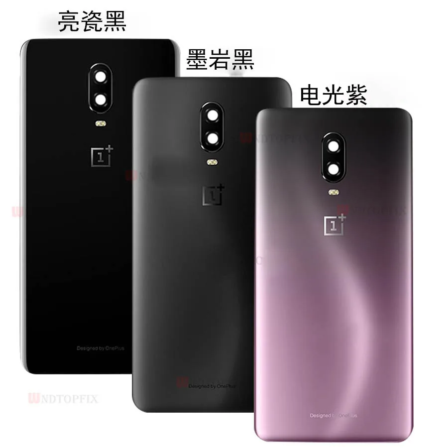 Oneplus6T оригинальная задняя крышка батарейного отсека дверного стекла для Oneplus 6T
