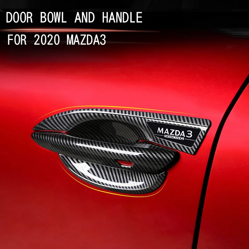 Защитная рамка для ручки внешней двери автомобиля наклейка Mazda CX30 CX-30 2019 2020 |
