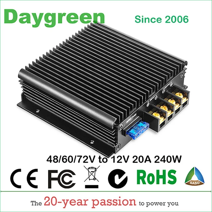 11,11 цены по прейскуранту завода-изготовителя 48 V-12 V, 60 V-12 V, 72 V-12 V 10A 20A 30A 40A 50A DC понижающий преобразователь для автомобильной - Цвет: A7D1220A