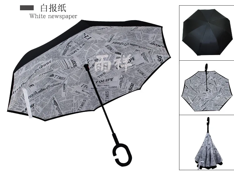 Двухслойный складной зонт Parapluie с защитой от ультрафиолета и защитой от солнца и дождя для мужчин и женщин