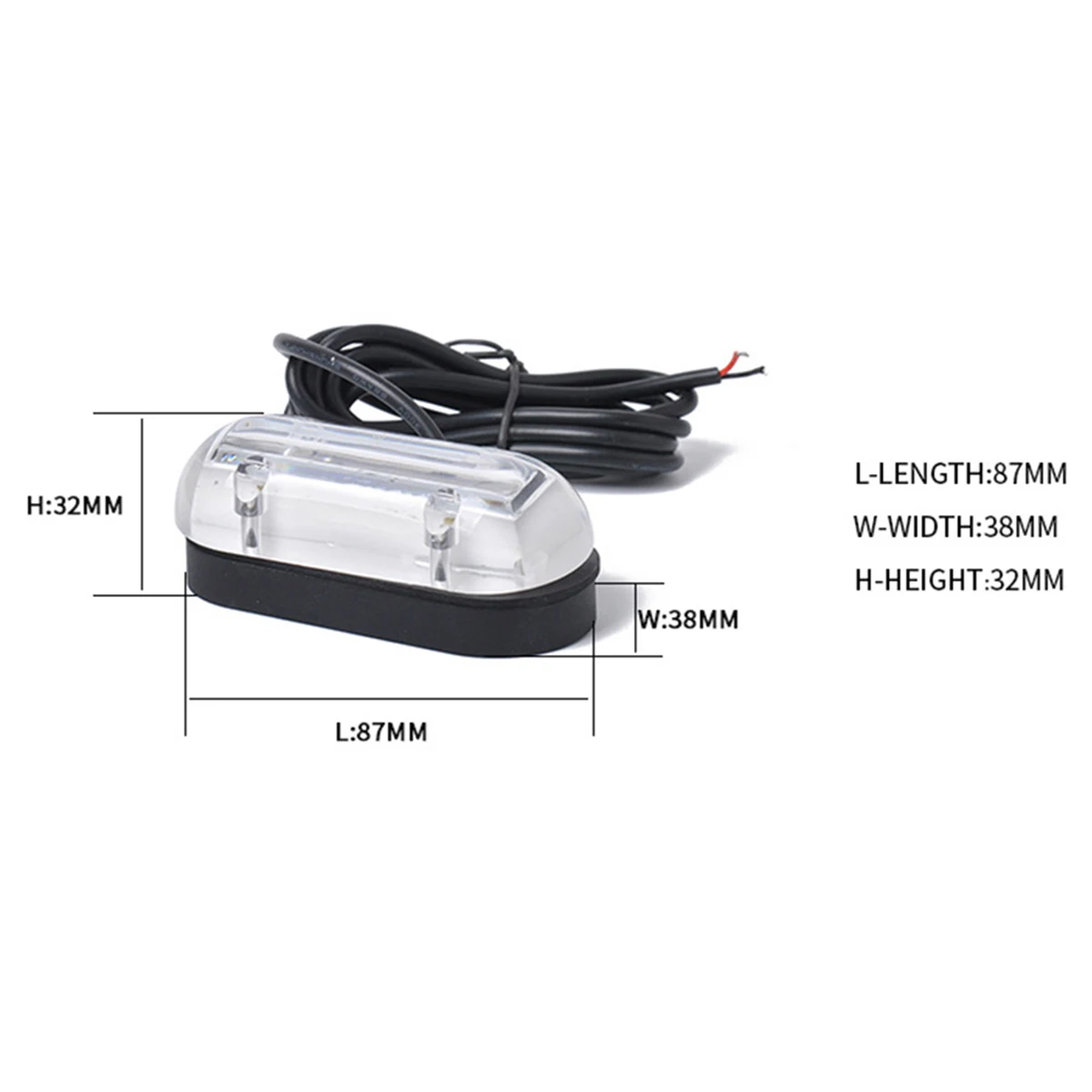 12V 6 светодиодный морской лодка подводный синий свет накладное освещение высокой интенсивности водонепроницаемый