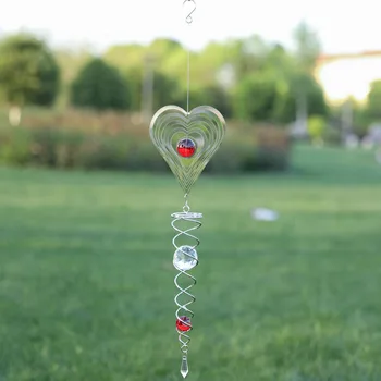 

Wind Chime Mirror Reflective Metal Wire Crystal Ball Wind Bell for Home Garden Decoration dream catcher As a gift Creative trend