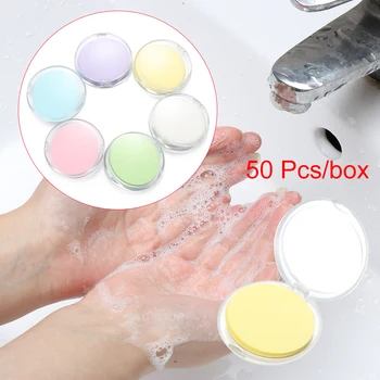 

50PCS Portable Travel Soap Paper Washing Hand Bath Clean Scented Slice Sheets Disposable Boxe Soap Portable Mini Paper Soap