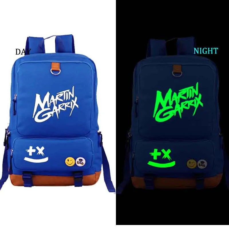 style3 blue Martin garrix noctilucous школьная сумка рюкзак DJ Студенческая Школьная Сумка Повседневный рюкзак для мужчин и женщин рюкзак для ноутбука рюкзак - Цвет: style3 blue