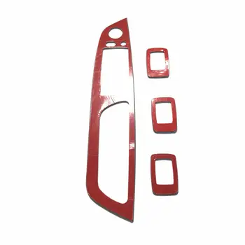 

For BMW X5 E70 X6 E71 Carbon Fiber Door Window Panel Button Frame Cover Trim