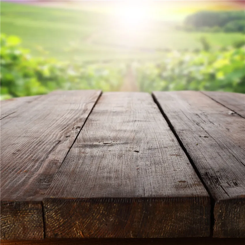 Реквизит для фотосъемки Виниловый фон в стиле ретро с изображением деревянного