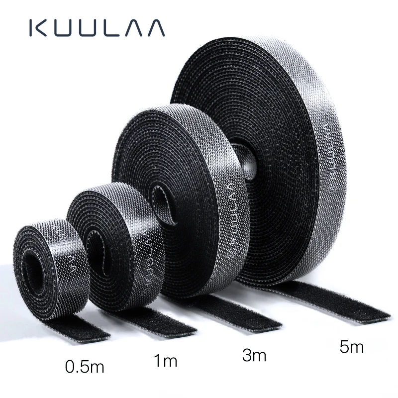 

KUULAA Cable Organizer Free Length USB Cable Wire Winder for phone Earphone Holder Mouse cord protector 1m/3m/5m Cable Managemet