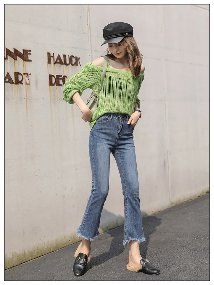 JUJULAND woman jeans Flared jeans for ladies661
