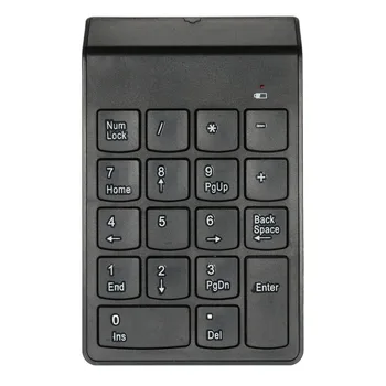

2.4G USB Numeric Keypad Wireless Number Pad 18 Keys Mini Digital Keyboard for Pro Laptop PC Notebook Desktop