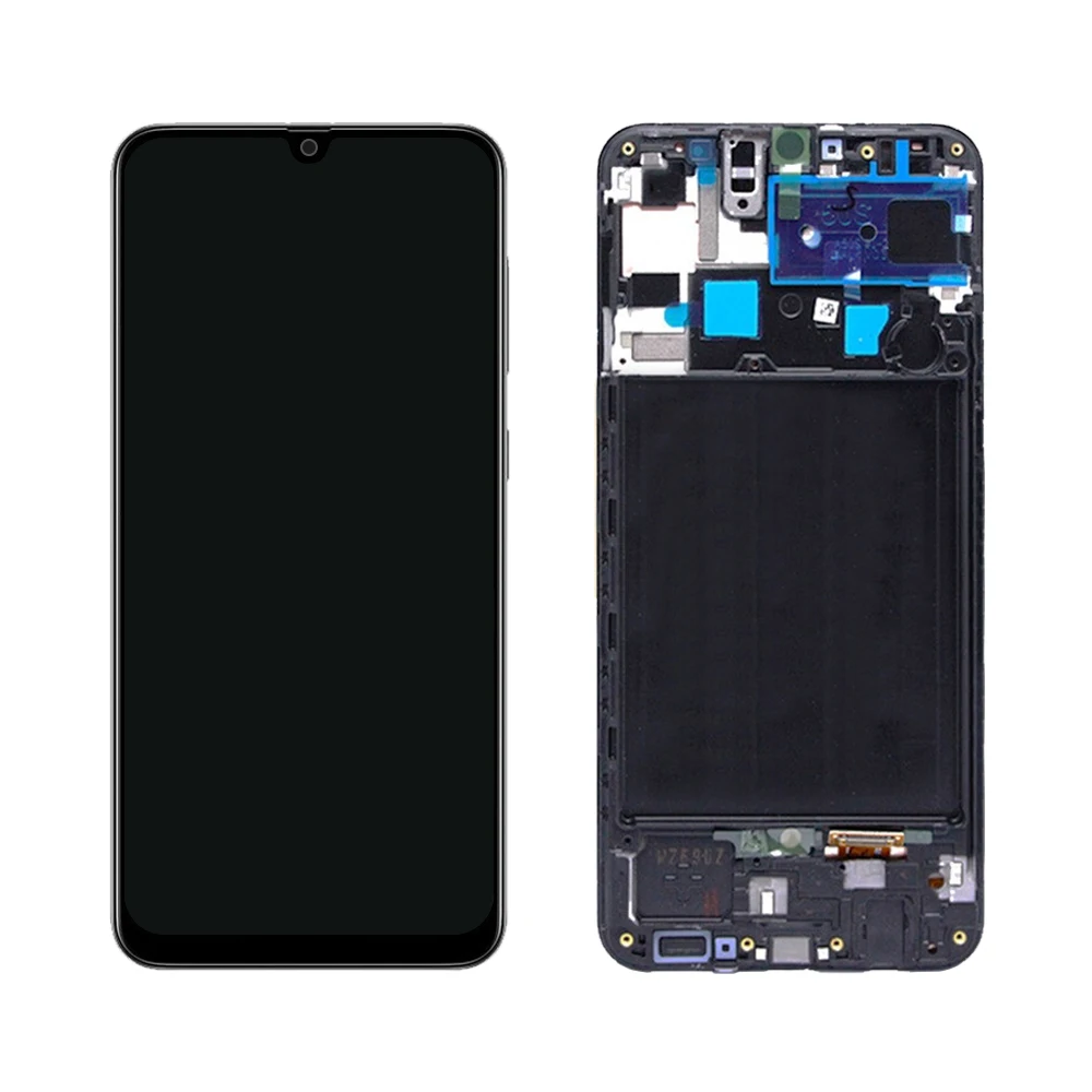 6," AMOLED для samsung Galaxy A50s ЖК сенсорный экран дигитайзер в сборе для samsung A50s дисплей с рамкой Замена SM-A507