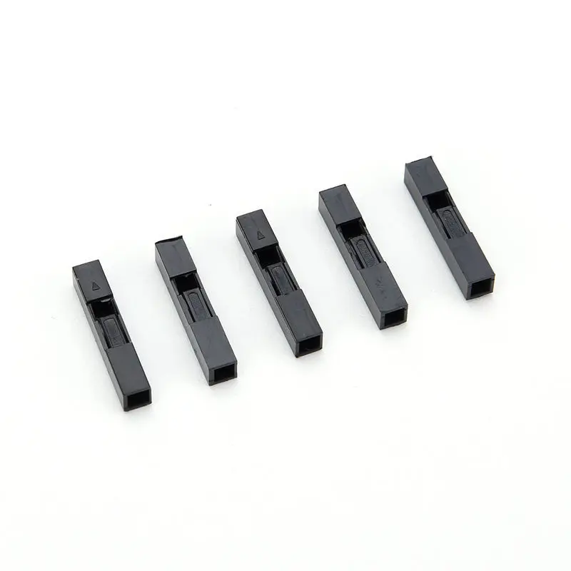 100pcs 1Pin 2.54mm Dupont Plastic Shell Head Plug Dupont Housing Pin Header Jumper Wire Housing Connector Terminals