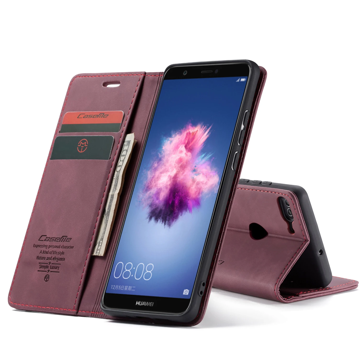 Для huawei P Смарт флип Чехол чехол Магнитный чехол huawei Honor 9 Lite чехол Luuxry кожаный кошелек для huawei P Smart чехол