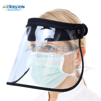 

1Pcs High-definition Transparent Protective Cap Full Face Mask Against Saliva Splash Summer Drip-proof Windproof Sun Visor Cover