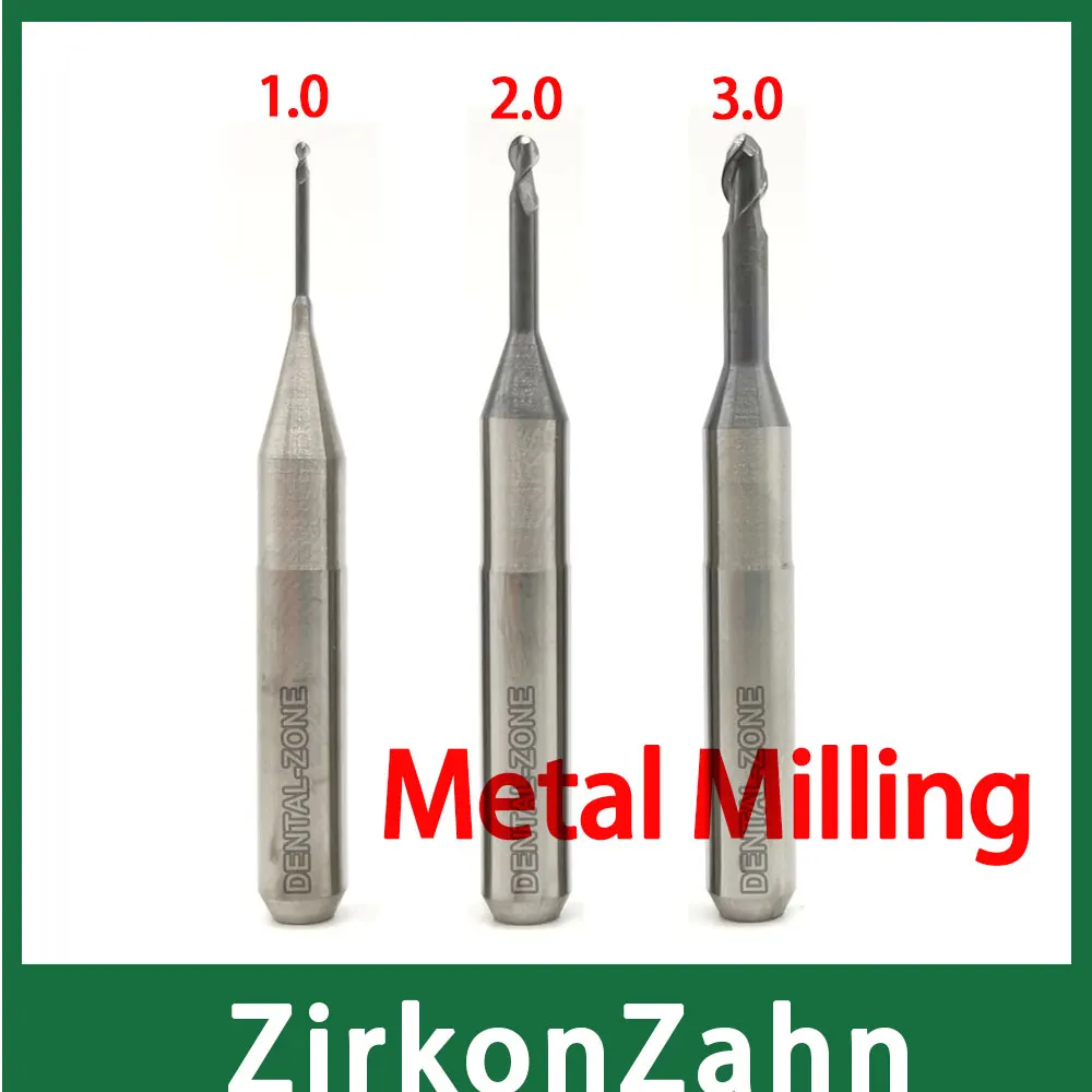 ZirkonZahn M1 Milling Bur for Milling Metal Titanium and Cobalt Chromium