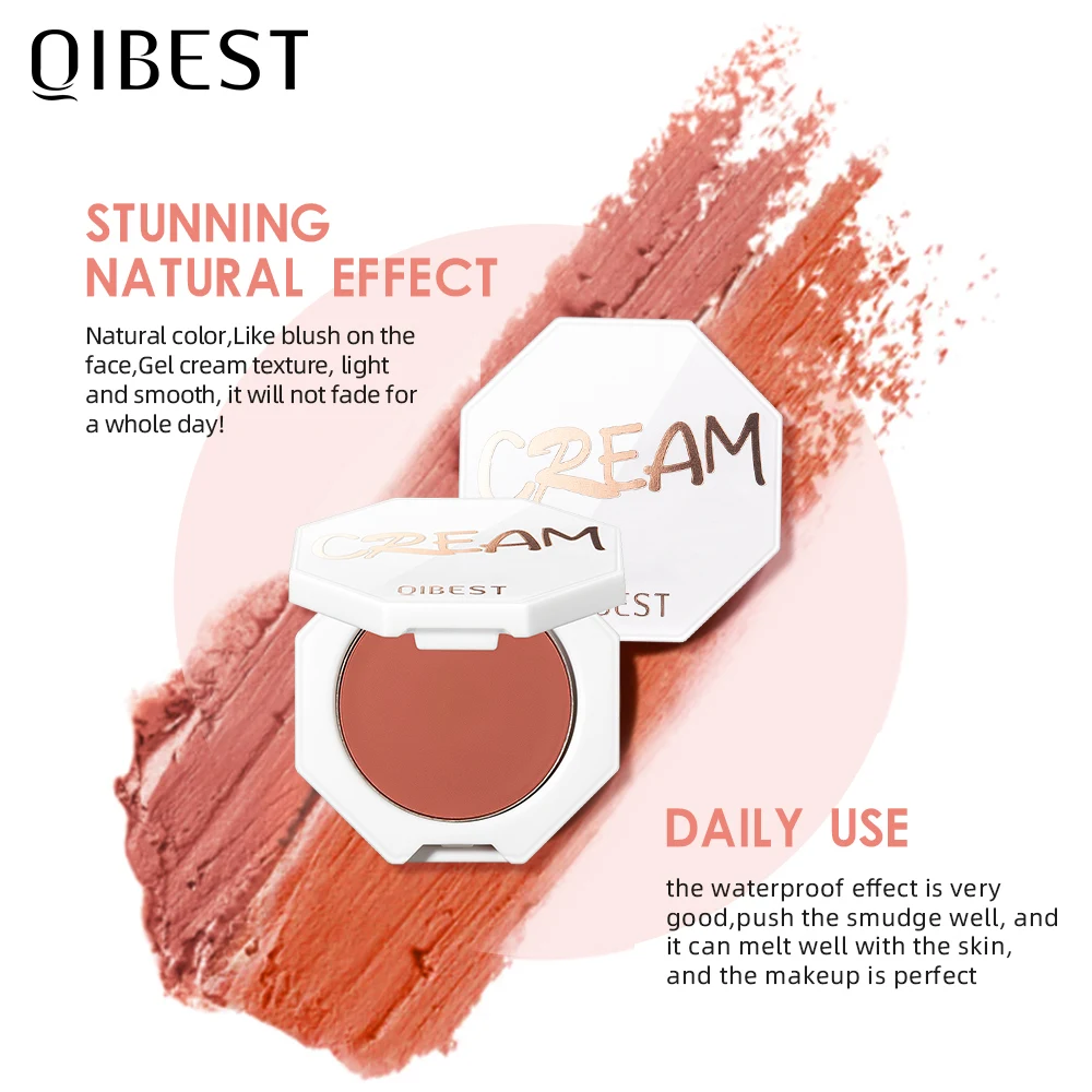 6 Color Blush Makeup Palette Red Rouge Lasting Natural Cream Cheek Contour Blusher Korean Comsmetic Cheek Tint Face Blush powder blusher blush stick blush powder blush plate facial blusher
