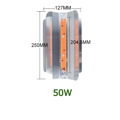 With Shell 50W Полный спектр светодиодный светильник для выращивания 30 Вт 50 Вт 80 Вт Фито прожектор светильник s 220 в 110 В лампа для выращивания растений светильник для выращивания в помещении - Испускаемый цвет: With Shell 50W