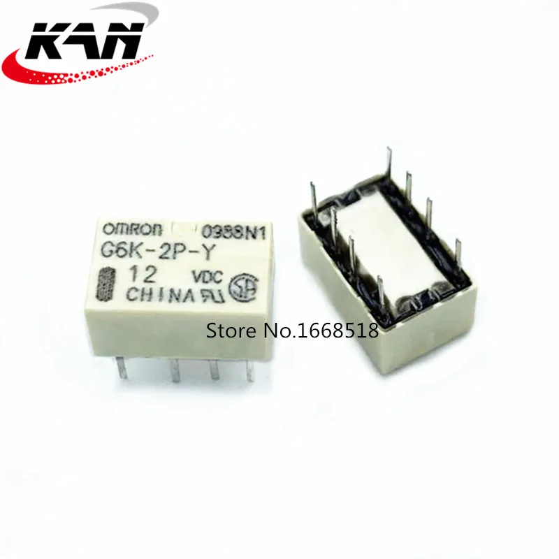 20 шт./лот новое оригинальное омронное реле G6K 2P Y 3V/5 В/12/24DC 3VDC 5VDC 12VDC 24VDC 1A 8Pin|Реле| |