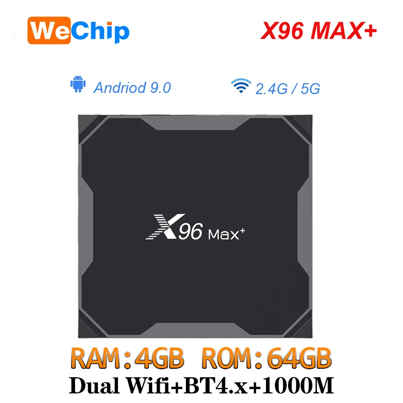 X96 MAX Plus Amlogice S905X3 Android 9,0 8K видео 2,4G и 5G двойной Wifi tv BOX 4GB32GB64GB 2GB16GB Youtube HD 1000M LAN Smart tv box - Цвет: 4GB64GB