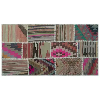 

Handmade Natural Vintage Patchwork Rug Area Rug 080x150 Cm-2'7''X4'11''