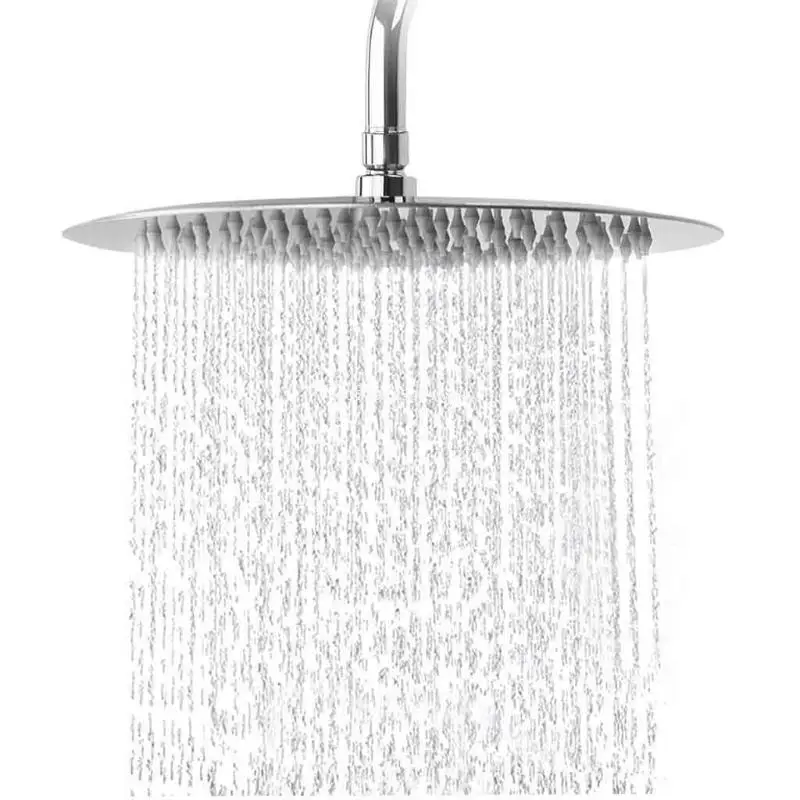12/10/8/6 Inch Stainless Steel Ultra-thin Waterfall Shower Heads Rainfall Head Rain Square Round Dropship | Обустройство дома