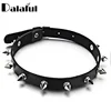 Metal Spike Choker PU Leather Collar Necklace Punk Necklace Statement Jewelry for women  Neck Accessories X627 ► Photo 2/6