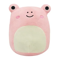 Muñeco de peluche de vaca para niños y niñas, muñeco suave de rana de felpa, de Anime Kawaii, regalo de cumpleaños y Navidad