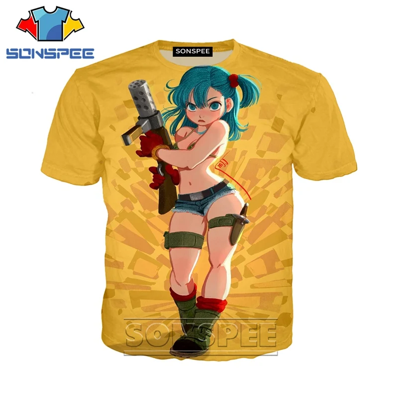 Аниме 3d принт хип хоп Жемчуг дракона z рок футболка мужская и женская Bulma модная футболка Harajuku футболки смешные рубашки homme футболка A283 - Цвет: 06