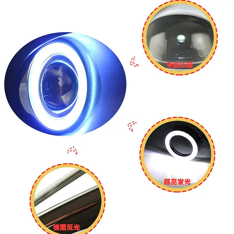 Превосходные светодиодные лампы Противотуманные фары COB источник Ангел глаз