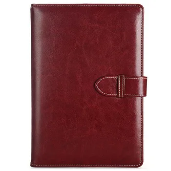 

Office Leather Notebook B5 Daily Planner Agenda Notebook A5 Vintage Business Notepad Note Book Cover Red Brown
