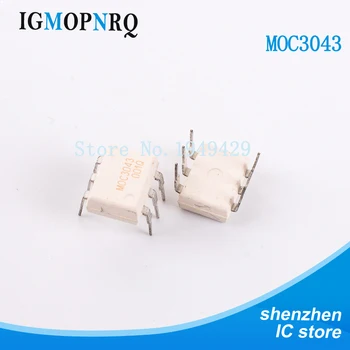 

10PCS MOC3043 DIP6 Triode and SCR output optocoupler 6Pin400V Optocoupler Cross Zero Triac Dr New Original