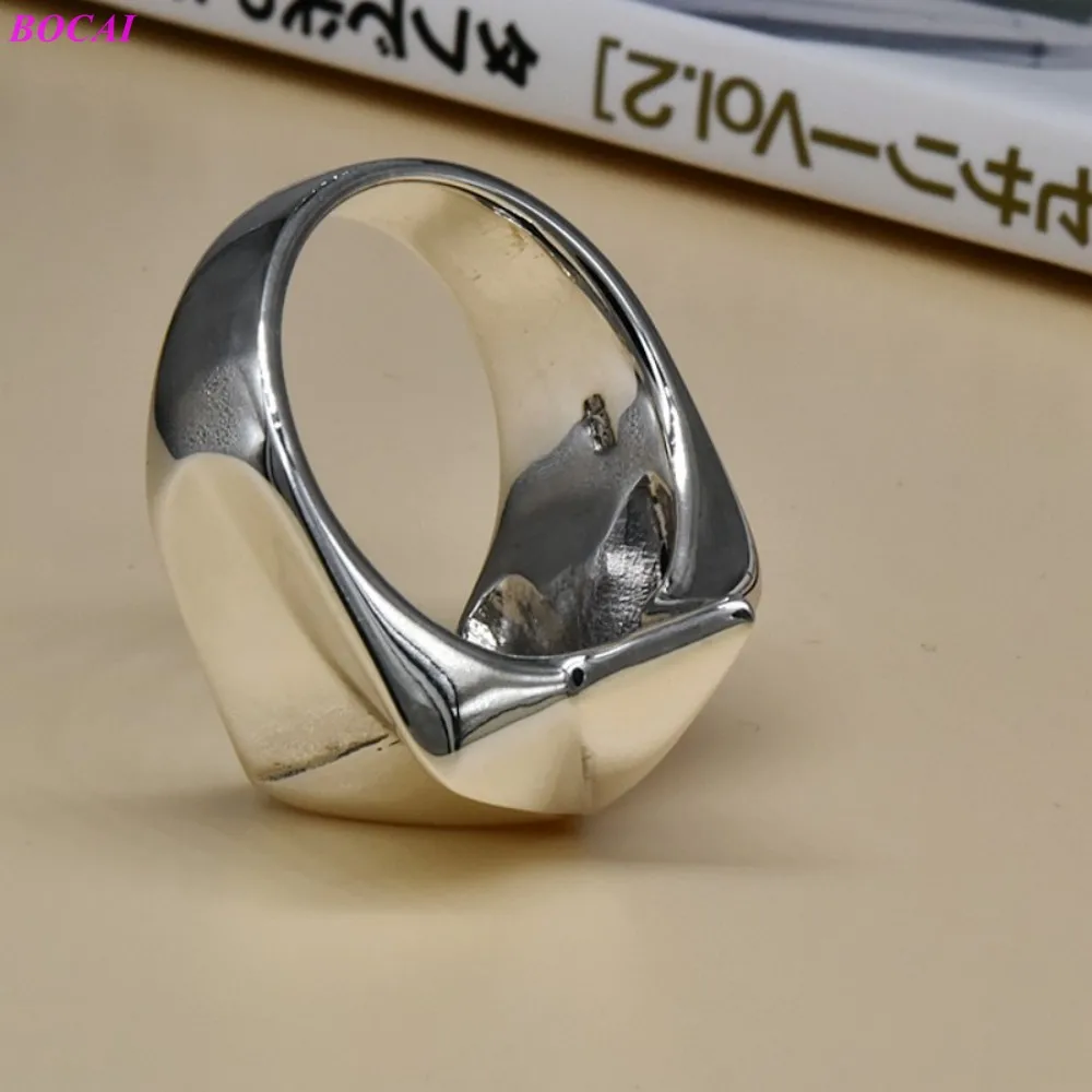 Мужские серебряные кольца BOCAI S925 новое модное популярное ювелирное изделие в
