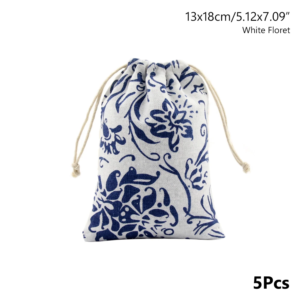 5PCS 5 шт./пакет 10x13 см 13x18 см регулируемая для упаковки ювелирных изделий, серебро/золото цвета бархатный мешок с кулиской, пакетик для свадебных подарков 1 шт - Цвет: 5PCS