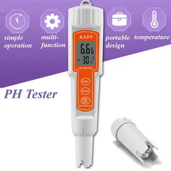 

PH Tester Meter 0.0-14.0pH Measurement Meter Digital Water Quality Monitor Tester for Pools Drinking Water Aquariums