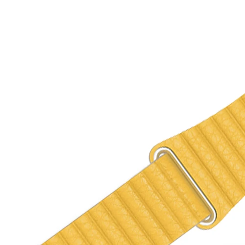 Meyer Lemon Натуральная кожа петля ремешок для apple watch band 44 мм 40 мм, 42 мм, 38 мм, версия 5/4/3/2/1 наручных часов iwatch, ремешок магнитный браслет - Цвет ремешка: Meyer Lemon