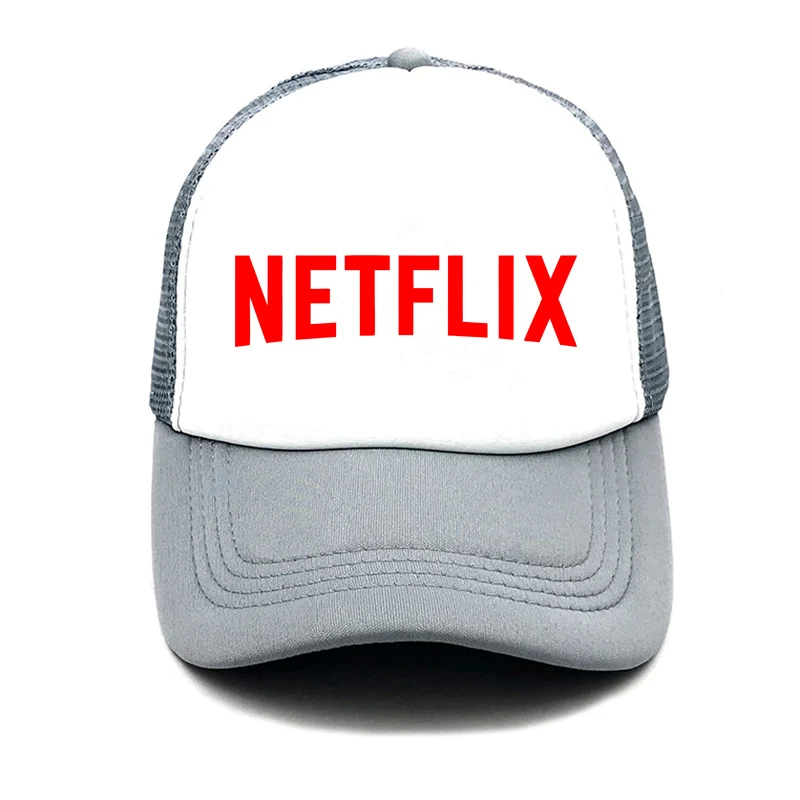 Новая мода NETFLIX летняя кепка-Бейсболка унисекс с сеткой и сеткой, женская шляпа с надписью, Спортивная уличная Солнцезащитная шляпа