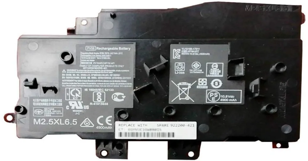 77XINbox 10,8 V 55.08Wh 5100mAh PV06 Аккумулятор для ноутбука Hp СЕРИИ notebook HSTNN-LB7Z 922200-421