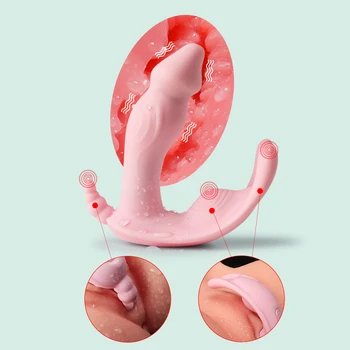 Panties Vibrators Butterfly Wear Dildo Vibrators for Women Clitoris Stimulator Vagina Massager Female Masturbator Adult Sex Toys 4