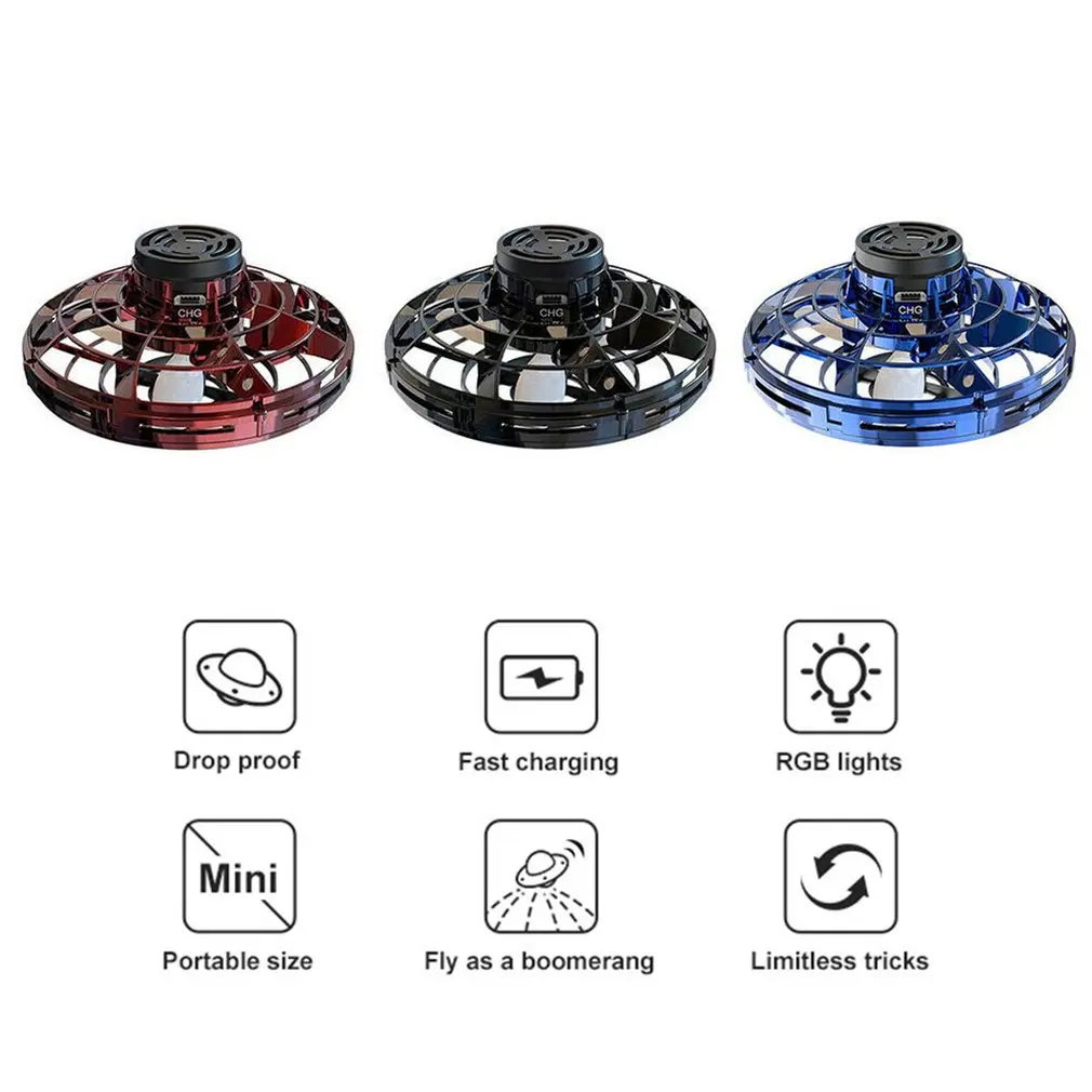 Flynova Радиоуправляемый мини-Дрон НЛО Радиоуправляемый квадрокоптер Fingertip Upgrade Flight Gyro Flyin Spinner декомпрессионные радиоуправляемые игрушки подарок для детей Новинка