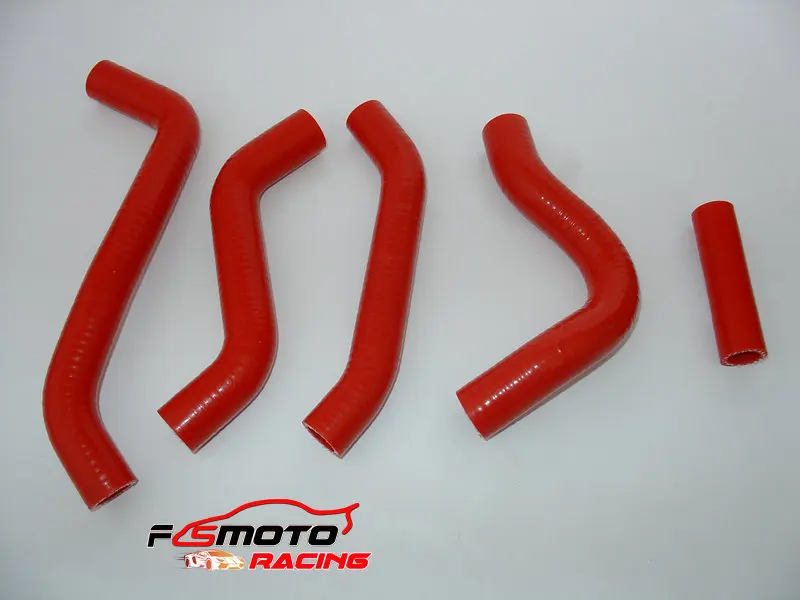 red Силиконовый шланг радиатора для Suzuki RMZ450 2007 2008 2009 07 08 09 - Цвет: red