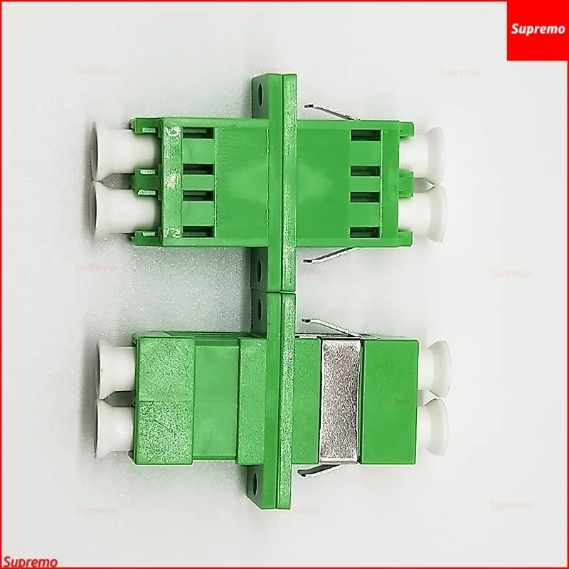 Nuovo 50 Pz Lc Apc Duplex Adattatore Per Fibra Ottica Monomodale Lc Accoppiatore Per Fibra Ottica Lc/Apc Flangia Connettore Lc Dual Core Couplex