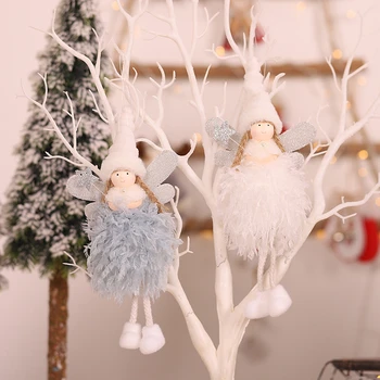 

Plush Angel Doll Pendants Christmas Tree Decoration Hanging Ornaments Crafts Gifts Xmas New Year Party Wedding Home Decor 63237