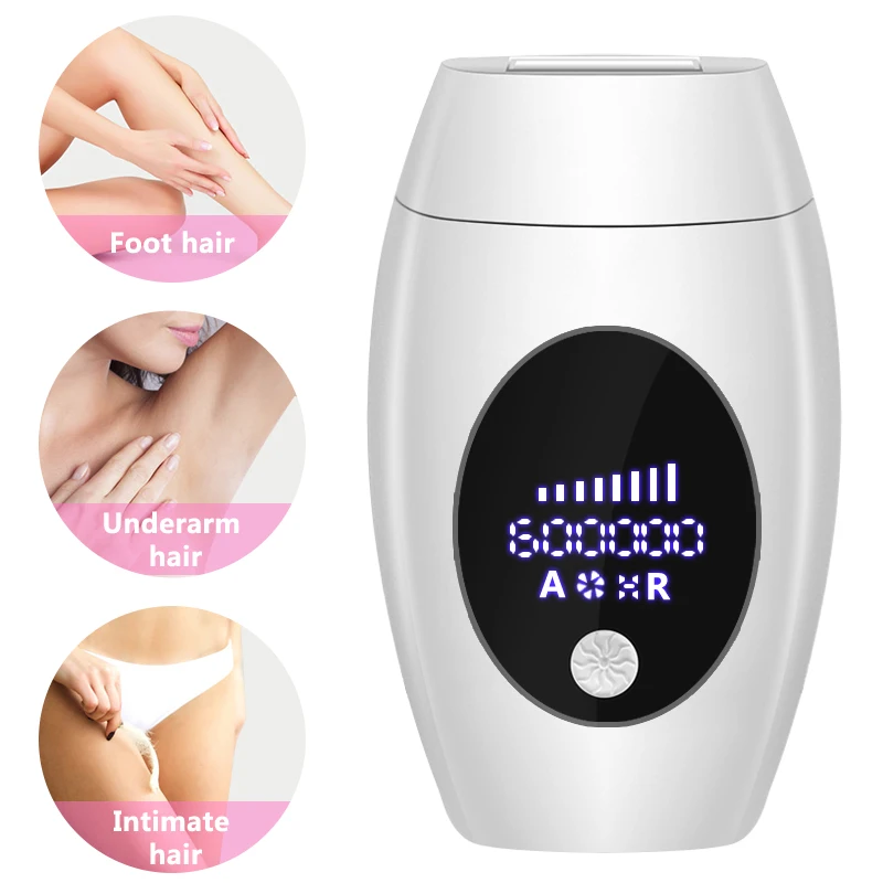 Kaufen 600000 Flash Professionelle Dauerhafte Laser Epilierer LCD Display Laser IPL Haar Entfernung Maschine Photoepilator Schmerzlos Depilador